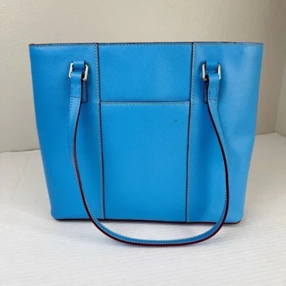 Dooney & Bourke saffiano leather small lexington blue‎ tote satchel shoulder bag - Picture 5 of 13